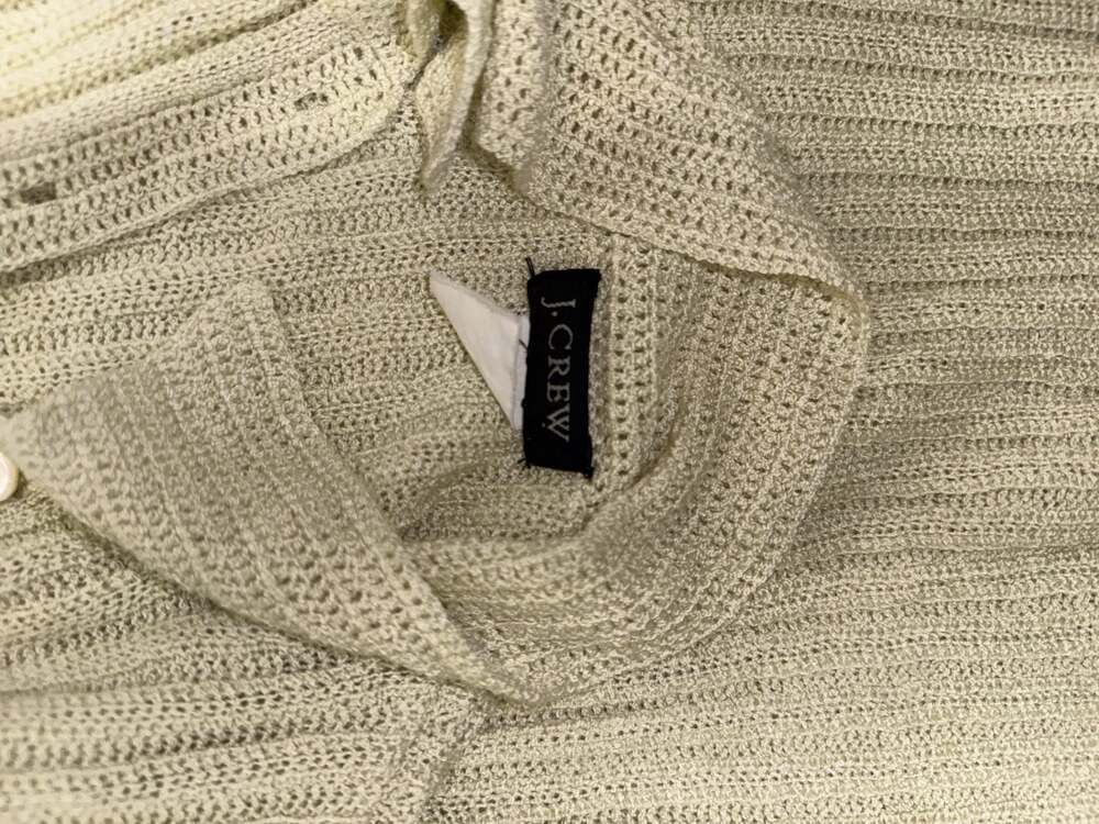 J.Crew Bow Necked Sweater Ribbed Cable Ivory S